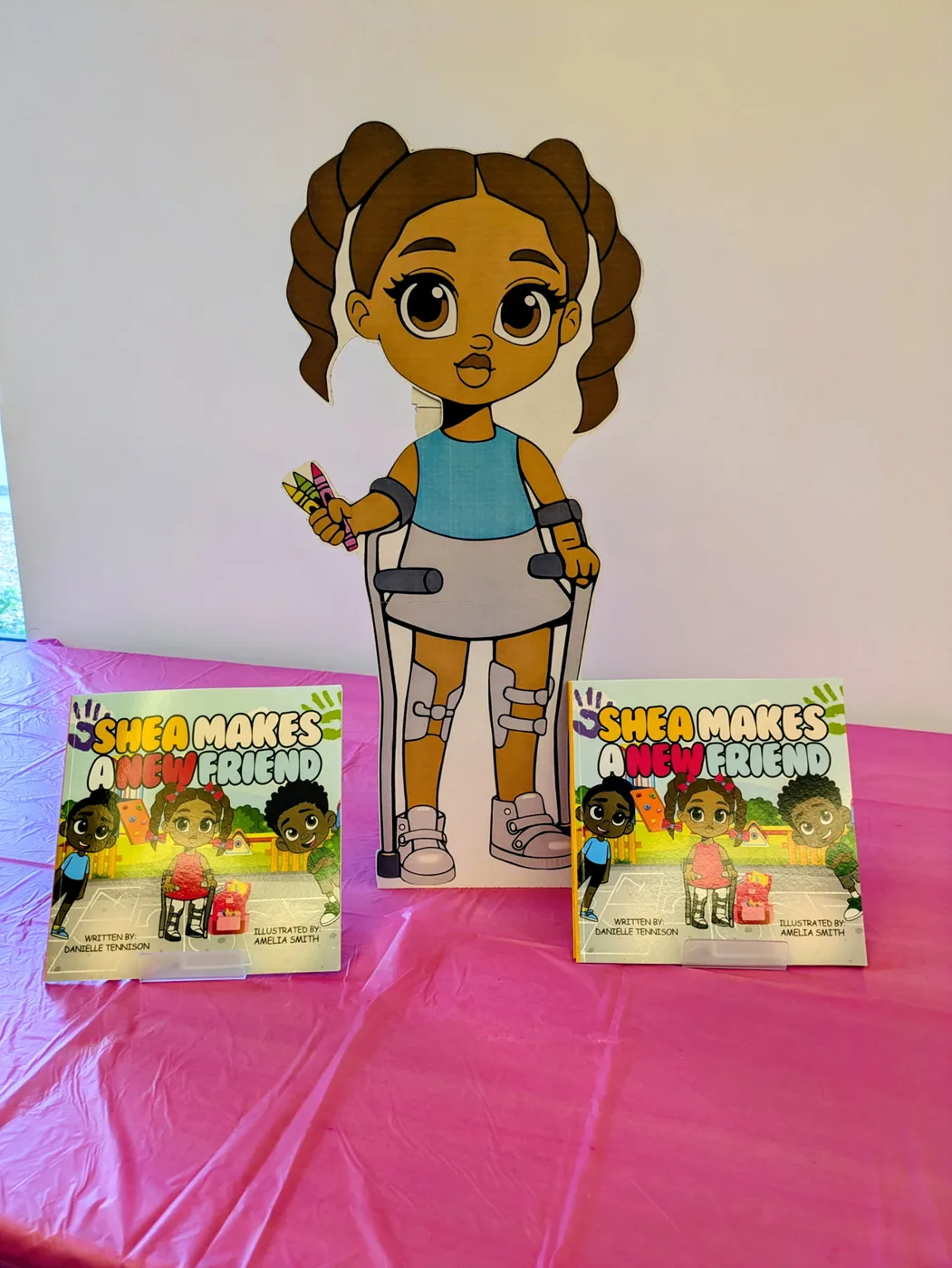 A life-size Shea welcomed our readers